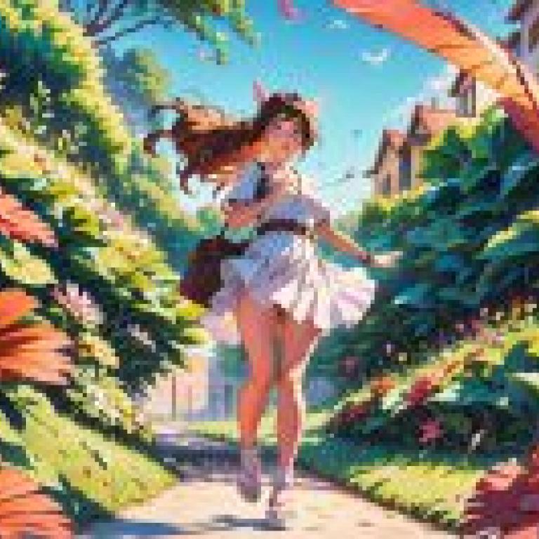 Anime beautiful girl figure， free download of Flying Scroll on Small Trail tablecloth