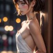 Mobile phone wallpaper， sexy maid， anime， realistic anime goddess