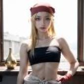 Computer wallpaper， Winry Rockbell， Fullmetal Alchemist， live-action version， black and red style realistic character