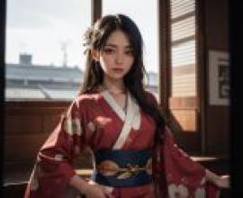 Free Download Beauty Wallpaper: Alluring Woman in Kimono
