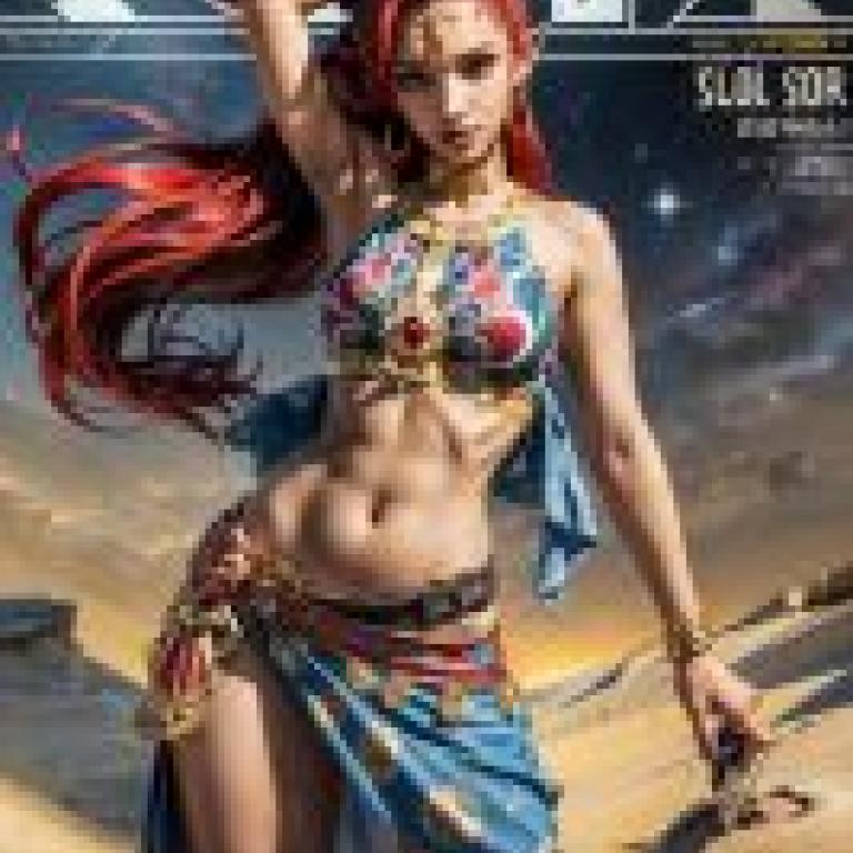 Mobile phone wallpaper， Urbosa， The Legend of Zelda， Breath of the Wild， realistic， Red-haired Fantasy