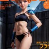 Mobile phone wallpaper， Fantasy War Chronicles， Yoni Leda， Leda， realistic， robot girl in bikini