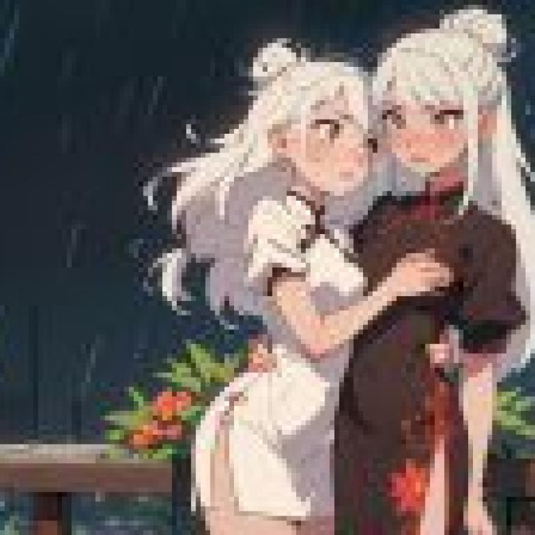 Rainy Night Sina -Fan QI Anime Art Desktop Free Download