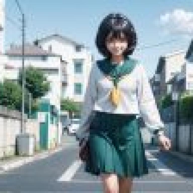 Computer wallpaper， live-action version， Mai Tina Hiiragi， dreaming of becoming a magical girl， realistic anime on the street: the beauty of women in school uniforms