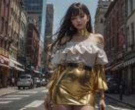 Urban Gold Skirt -Free download