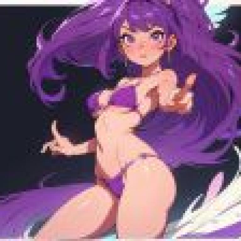 Night Wing Wing Magic -Purple Hair Bikini Table Figure Free Download