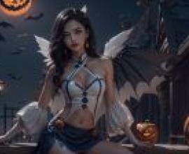 Gothic pumpkin seat: The mysterious character of Artgerm -Free download