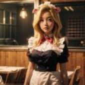 Computer wallpaper， Omi Omi， Akihabara War of the Underworld， real person， anime fantasy: a dream journey through a maid costume