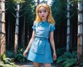 Live beauty， Alice sleepwalking Wonderland， Disney style， live version， Forest Camera Fairy