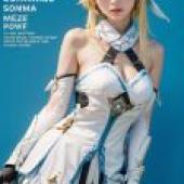 Mobile wallpaper， Lumine Genshin， realistic， game magazine gorgeous