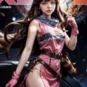 Mobile wallpaper， Fire Emblem， Daisy， Realism， Retro Future: Pink Dress Warrior