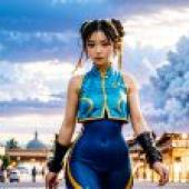 Computer wallpaper， live-action， Chun-Li， Street Fighter， The Beauty of Chun-Li: Anime Girl Cosplay