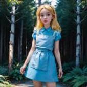 真人美女，愛麗絲夢遊仙境，迪士尼風格，真人版，「森林相機仙子」