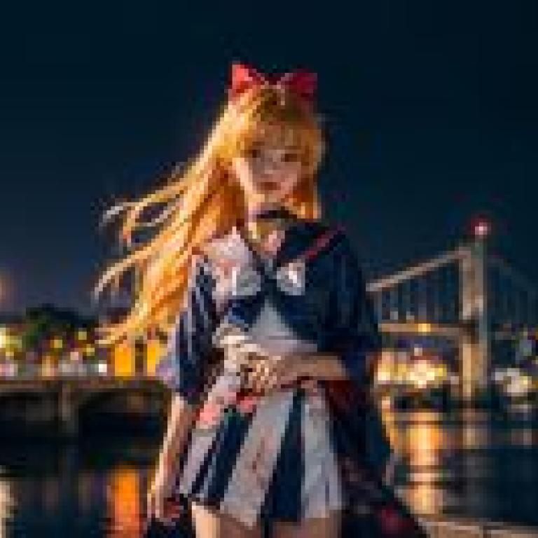 Live version， Beautiful Sailor Moon， Sailor Venus， Aiye Minako， Beautiful Tablecloth， Anime Desktop， Red Failing Night on the Bridge