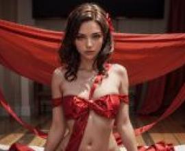 Red Scarf Phantom: Artgerm's Romantic Beauty -Free download