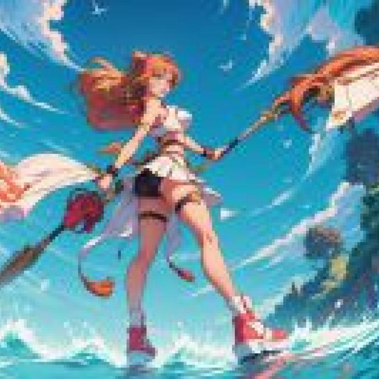 Anime beautiful girl， marine fantasy: free download of tablecloths， wearing short skirt girls waving umbrellas， Artgerm conceptual art.
