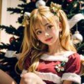 Computer desktop， live anime， Taoyuan love， love elves， beautiful girl Christmas Japanese style girl GIRL